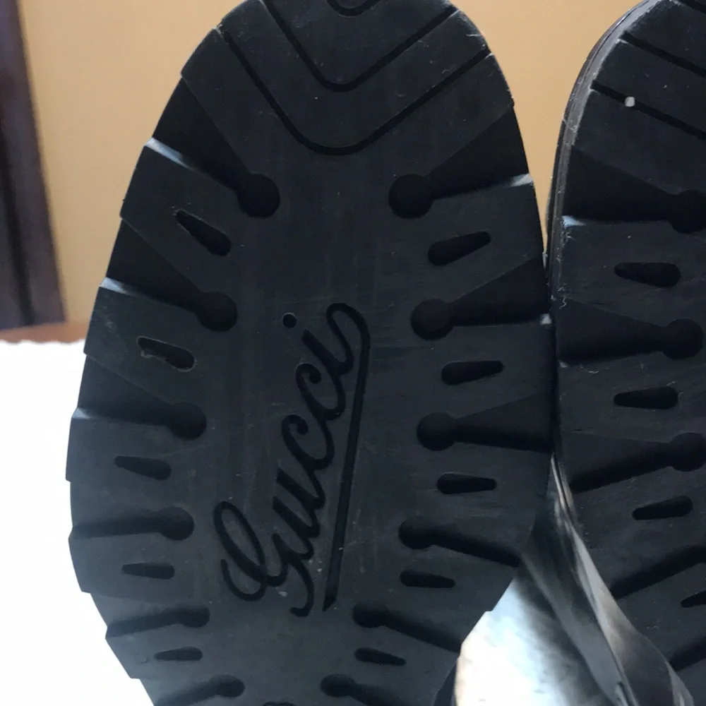 Black Rubber Gucci Boots - Picture 9 of 12